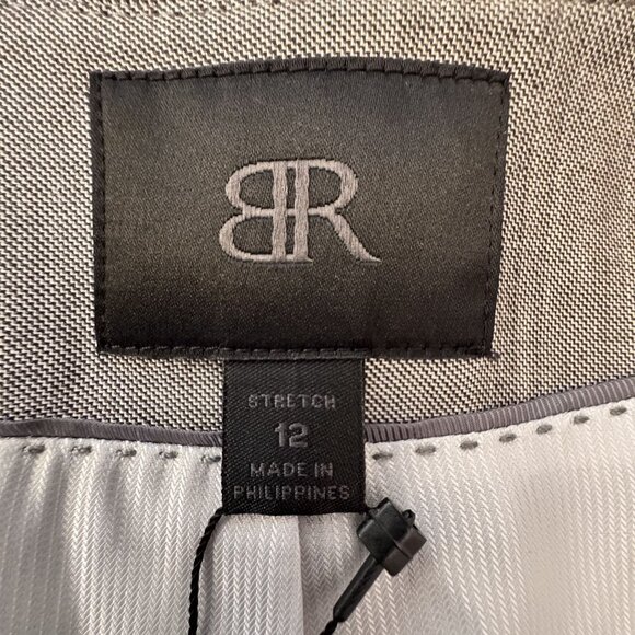 Banana Republic Monogram Womens Stretch Blazer Jacket Size 12 Gray Wool Blend‎ - Picture 6 of 9